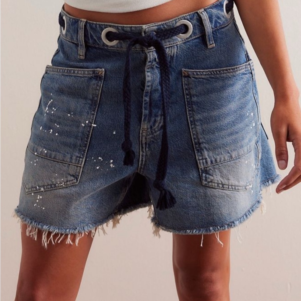 Free People we the free moxie barrel Jean shorts